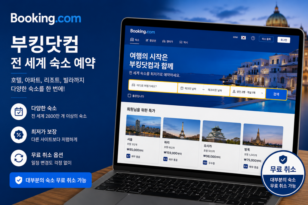 부킹닷컴 특징과 장단점
