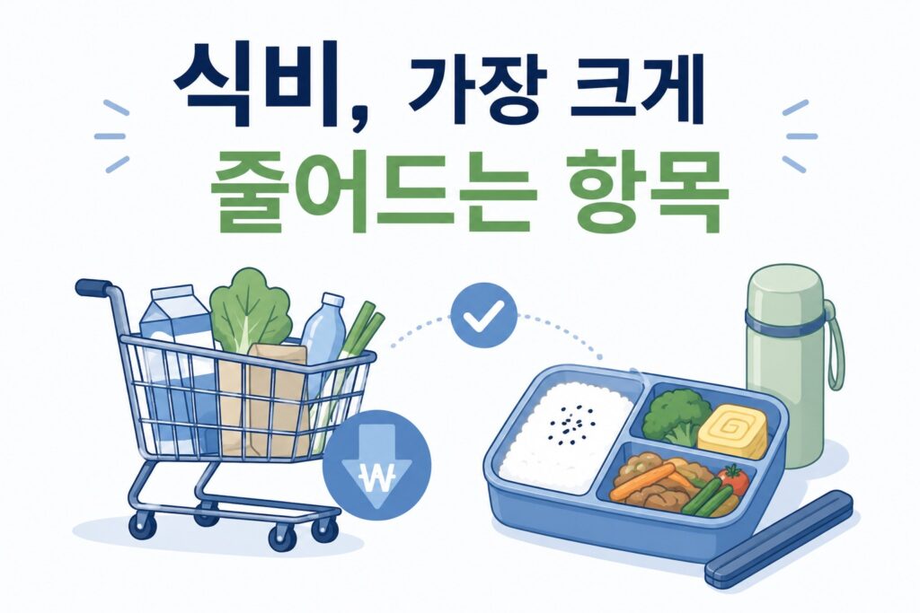 식비 절약 방법 장보기 도시락