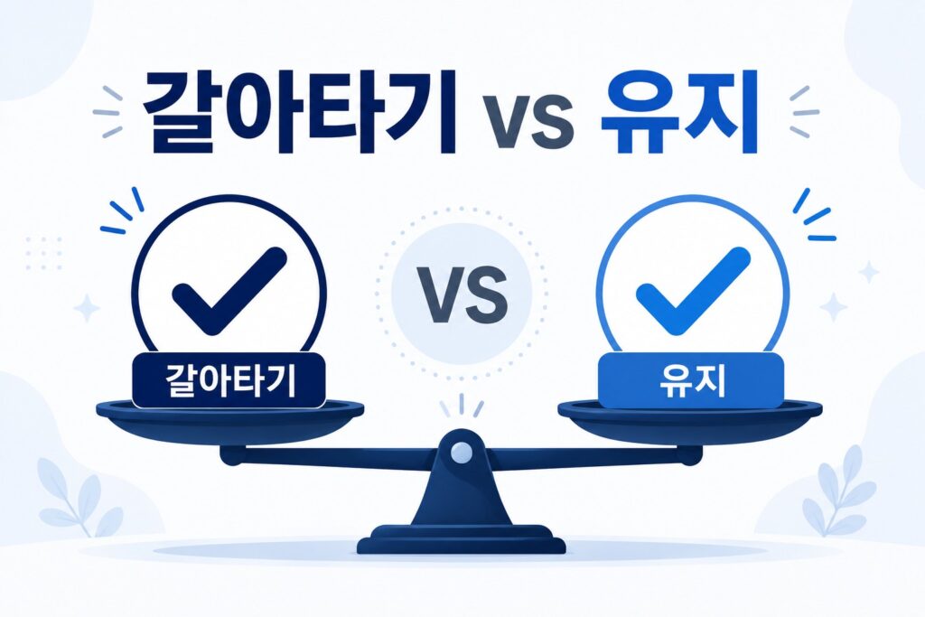 청년미래적금 갈아타기 유지 비교