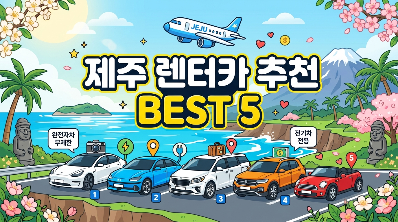 제주도 렌터카(렌트카) 추천 BEST5