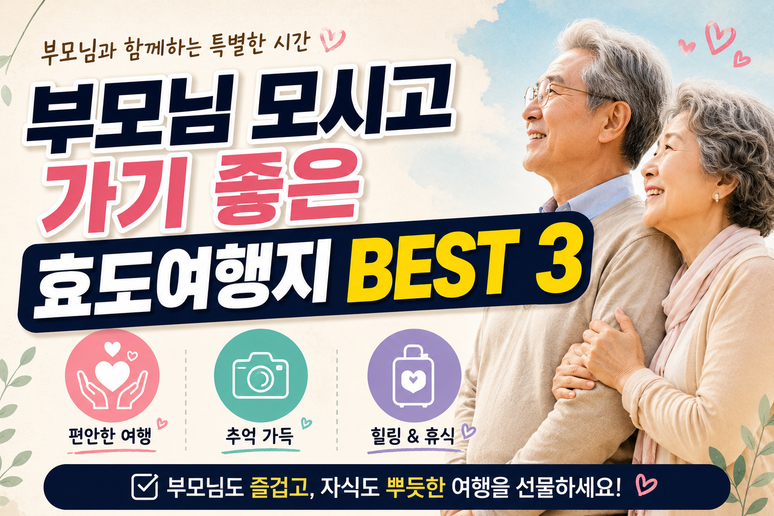 부모님 모시고 가기 좋은 효도여행지 BEST3