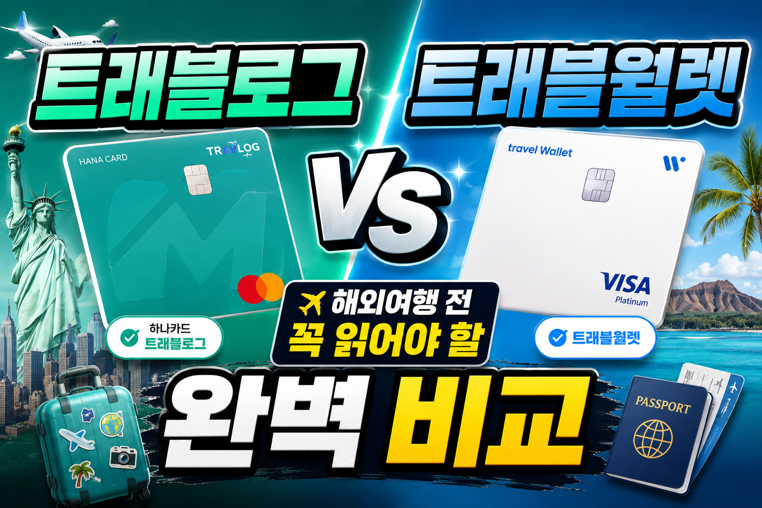 트래블로그 vs 트래블월렛 해외여행 전 꼭 읽어야 할 완벽 비교